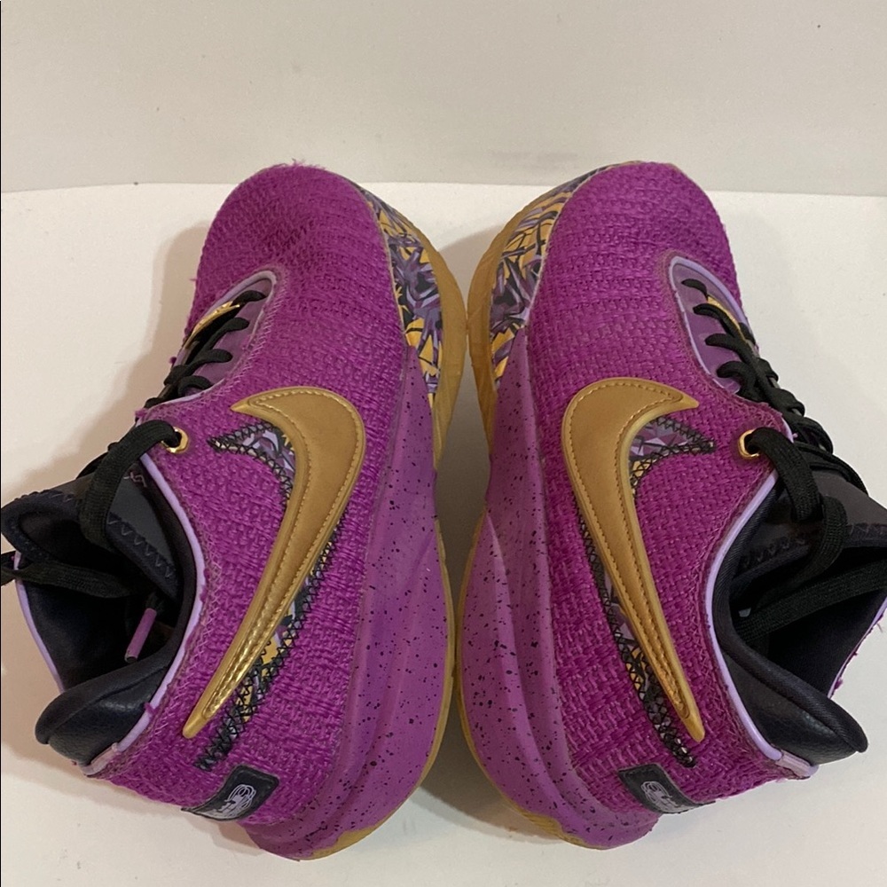 Nike Kids Lebron XX SE FD0207-500 Purple Lace-Up Sneaker Size 7Y Women Sz 8.5 - Picture 7 of 9
